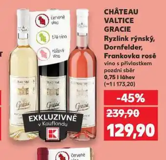 Kaufland Chateau valtice gracie frankovka rosé nabídka