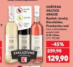 Kaufland Chateau valtice gracie dornfelder nabídka