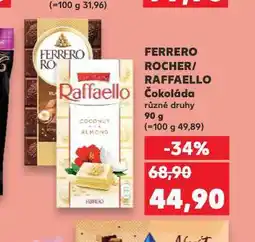 Kaufland Raffaello čokoláda nabídka