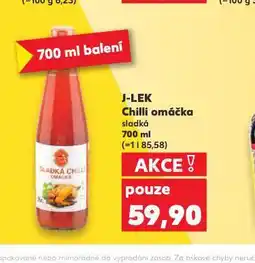 Kaufland J-lek sladká chilli omáčka nabídka