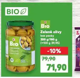 Kaufland Bio zelené olivy nabídka