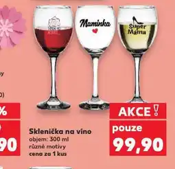 Kaufland Sklenička na víno nabídka
