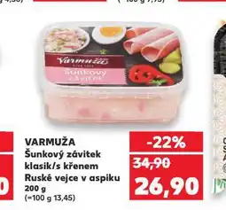 Kaufland Varmuža závitek s křenem nabídka