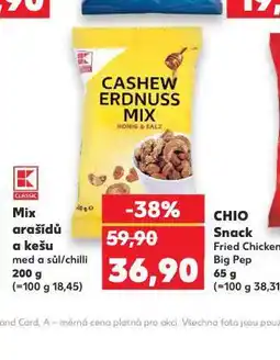 Kaufland Mix ořechů a kešu nabídka