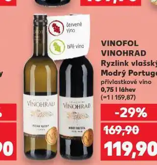 Kaufland Vinofol vinohrad modrý portugal nabídka