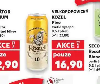 Kaufland Pivo velkopopovický kozel 10 nabídka
