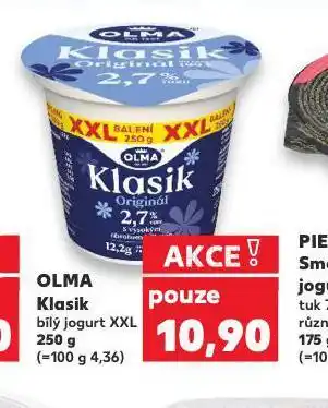 Kaufland Olma klasik bílý jogurt xxl nabídka