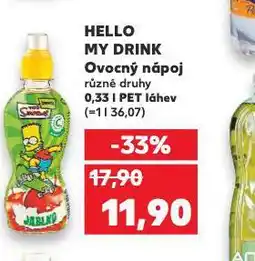 Kaufland Hello my drink nabídka