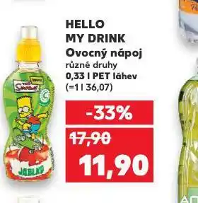 Kaufland Hello my drink nabídka