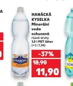 Kaufland Hanácká kyselka ochucená nabídka
