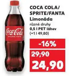 Kaufland Coca cola, fanta, sprite nabídka