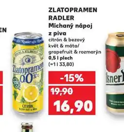 Kaufland Zlatopramen radler nabídka
