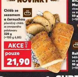 Kaufland Chléb se sezamem a čenuchou nabídka