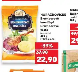 Kaufland Bramborové knedlíky / bramborové těsto nabídka