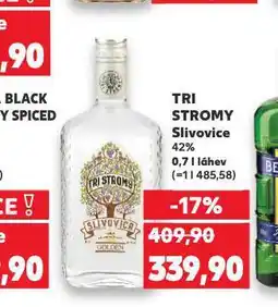 Kaufland Tri stromy slivovice nabídka