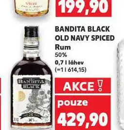 Kaufland Nabdita black old navy spiced rum nabídka