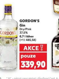 Kaufland Gordon´s gin nabídka