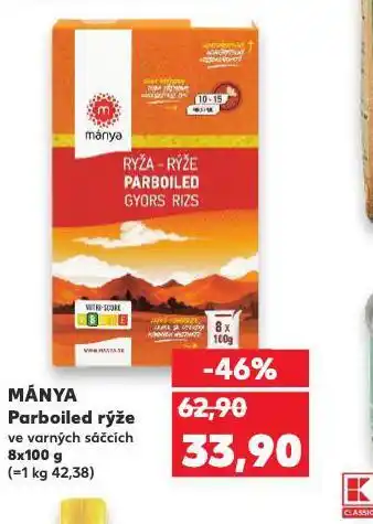 Kaufland Mánya parboiled rýže nabídka