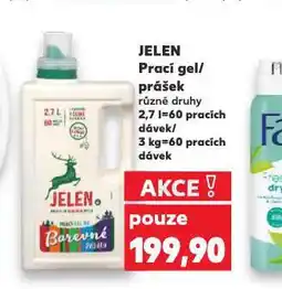 Kaufland Jelen gel, prášek na praní nabídka