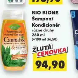 Kaufland Bione šampon, kondicioner nabídka