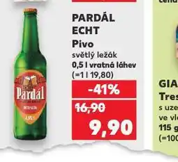 Kaufland Pivo pardál echt nabídka