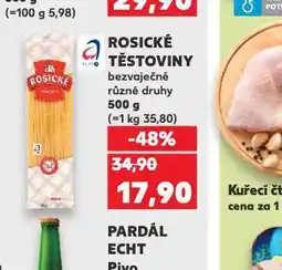 Kaufland Rosické těstoviny bezvaječné nabídka