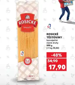 Kaufland Rosické těstoviny bezvaječné nabídka