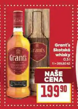 Billa Grant's triple wood whisky nabídka