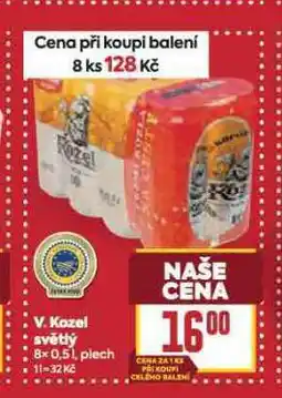 Billa Pivo velkopopovický kozel nabídka