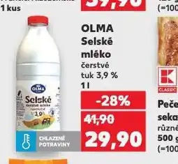 Kaufland Olma selské mléko 3,9% nabídka