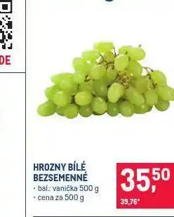 Makro Hrozny bílé bezsemenné nabídka