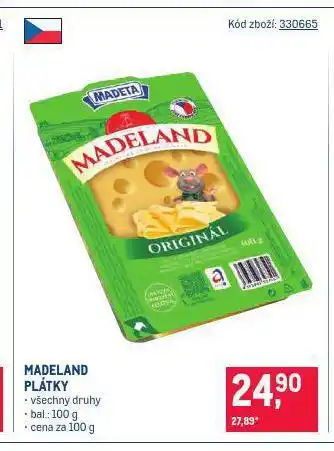 Makro Madeland sýr nabídka