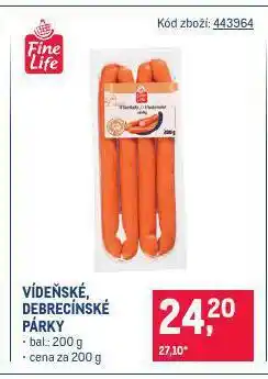 Makro Vídeňské párky nabídka