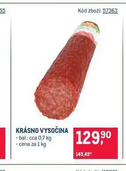 Makro Krásno vysočina nabídka