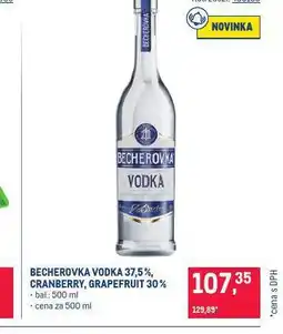 Makro Becherovka vodka nabídka