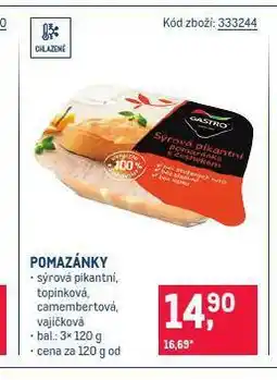Makro Pomazánka vajíčková nabídka