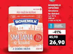 Kaufland Smetana ke šlehání nabídka