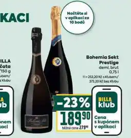 Billa Bohemia sekt prestige nabídka