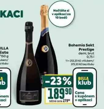 Billa Bohemia sekt prestige nabídka