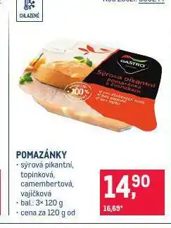 Makro Pomazánka sýrová pikantní nabídka