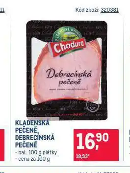 Makro Kladenská pečeně nabídka