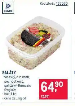 Makro Švejkův salát nabídka