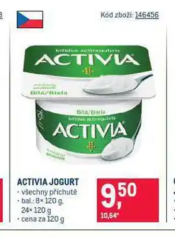 Makro Activia jogurt nabídka