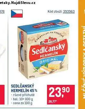 Makro Sedlčanský hermelín nabídka