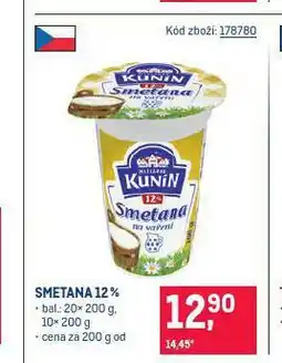 Makro Kunín smetana na vaření 12% nabídka