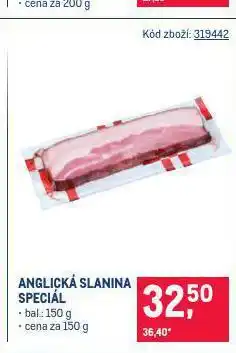 Makro Anglická slanina nabídka