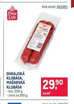 Makro Maďarská klobása nabídka