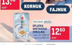 Makro Oplatka smetanová zmrzlina nabídka