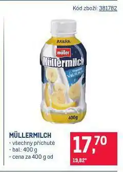 Makro Müllermilch mléčný nápoj nabídka