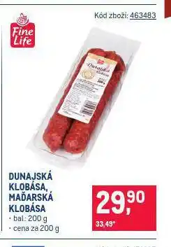 Makro Dunajská klobása nabídka